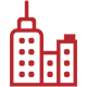 A building graphic icon for business and corporate headshots